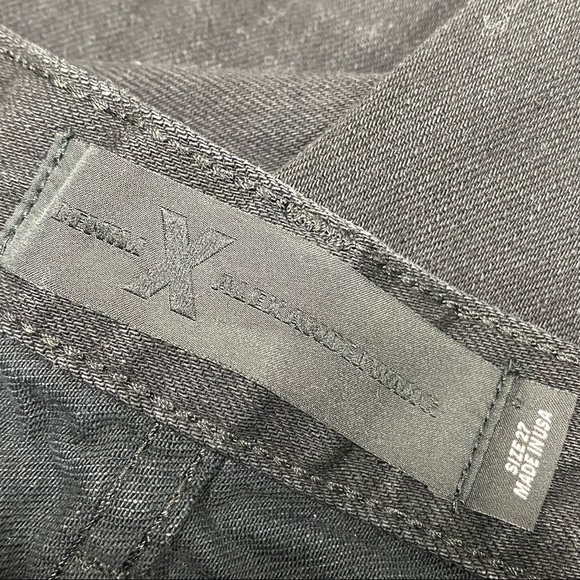 Denim x Alexander Wang 002 Relaxed Jean in Black Sz 27 EUC Straight Leg Jean - Picture 5 of 11